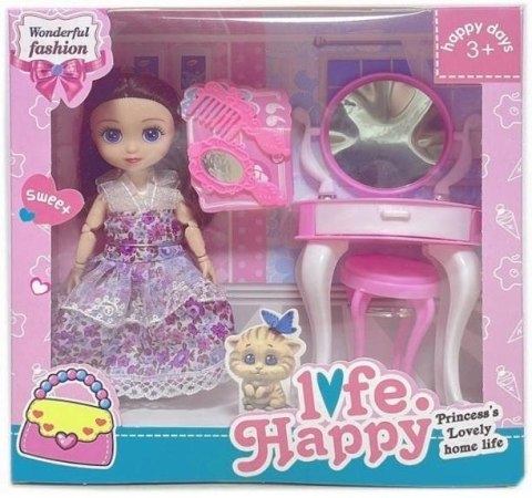 Lalka z toaletką i akcesoriami