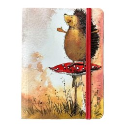 Notatnik z gumką A6 Jeż i muchomor