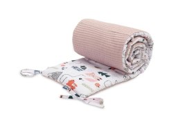 Ochraniacz do łóżeczka Wafel liski różowy