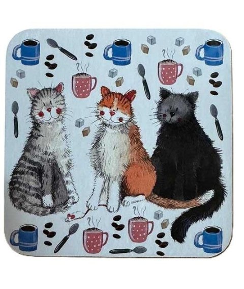 Podkładka pod kubek C246 Koty i kawa