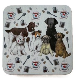 Podkładka pod kubek C247 Psy i herbata