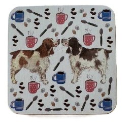 Podkładka pod kubek C248 Psy i kawa