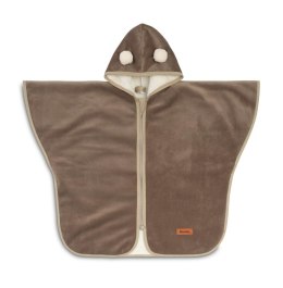 Ponczo samochodowe beżowy plusz