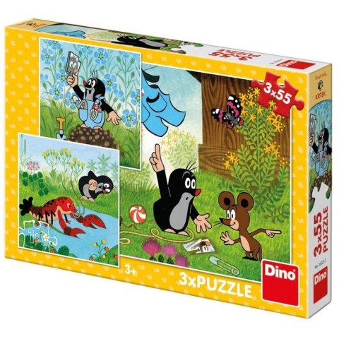 Puzzle 3w1 Krecik i spodenki 3x55el