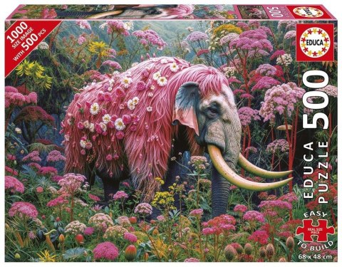 Puzzle 500 Kwiatowy słoń
