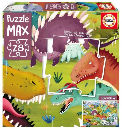 Puzzle XL 28 Dinozaury