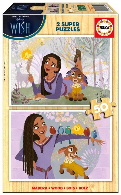 Puzzle drewniane 2x50 Życzenie