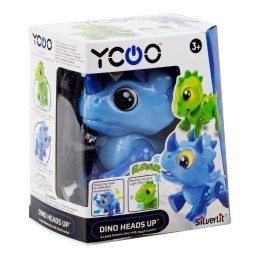 Robot Dino Heads Up niebieski