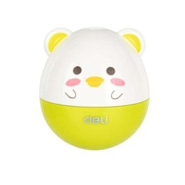 Temperówka 1 otwór z pojemnik Animals zielona