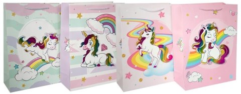 Torebka ozdobna PL-2 mała Jednorożce mix