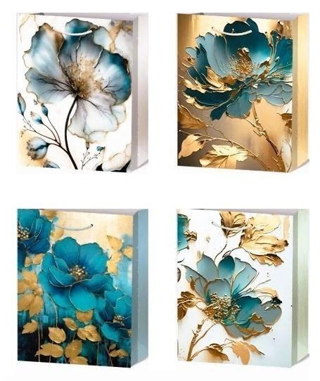 Torebka prezentowa L Kwiaty