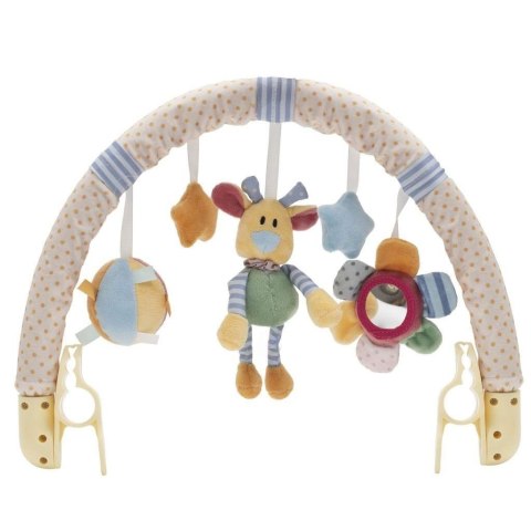 Zawieszka do wózka miś, kwiatek i gwiazdki