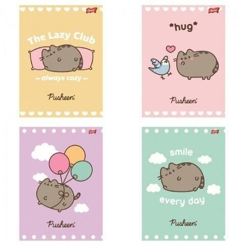 Zeszyt A5/32K linia laminowany Pusheen (15szt)