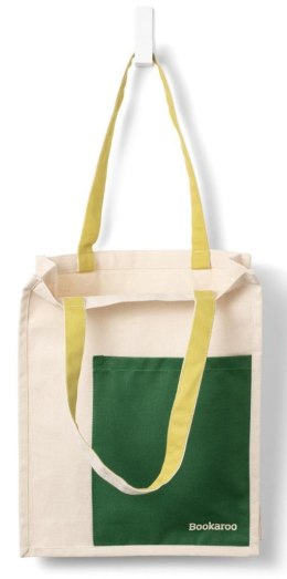 Bookaroo Torba bawełniana Forest Green&Chartreuse