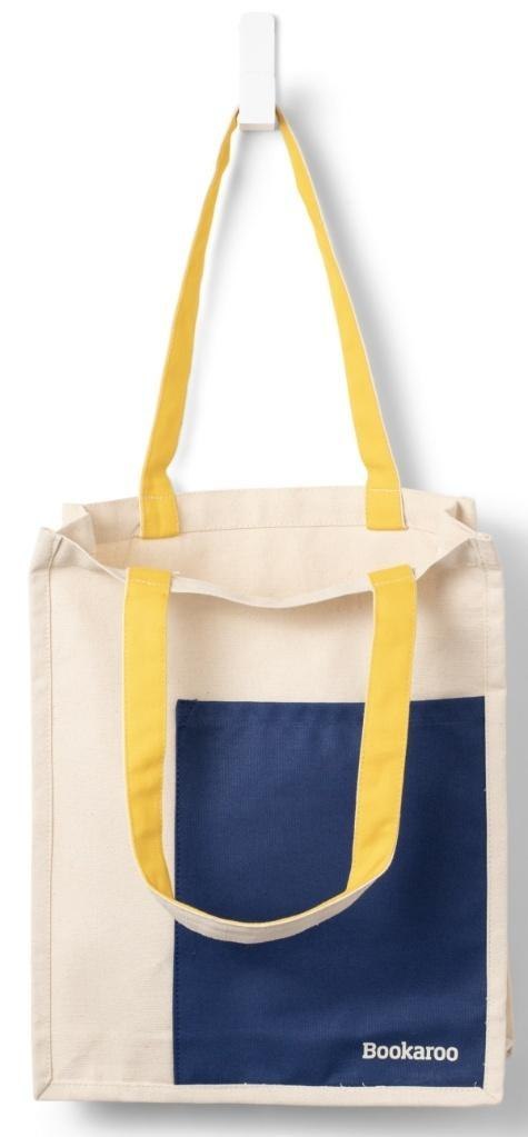 Bookaroo Torba bawełniana Navy&Yellow