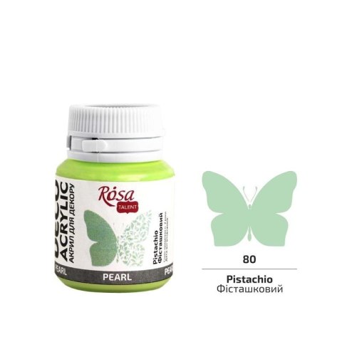 Farba akrylowa perłowa pistachio 80 20ml