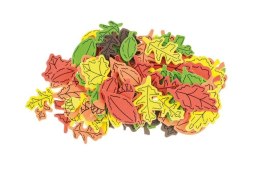 Naklejki z pianki liście 32szt