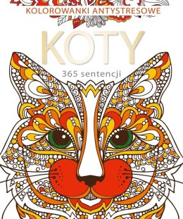 365 sentencji o kotach. Kolorowanka antystresowa