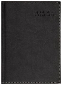 Kalendarz akad. 2025/2026 A5 tyg. Vivella czarny