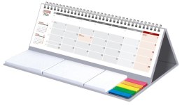 Kalendarz z notesem 2025/2026 Maxi szary