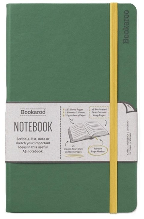 Bookaroo Notatnik Journal A5 - Ciemna zieleń