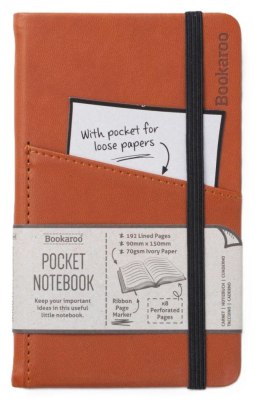 Bookaroo Notatnik Journal Pocket A6 - Brązowy