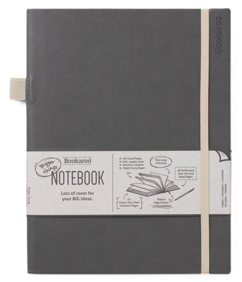 Bookaroo Notatnik Journal duży - Szary