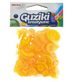 Guziki kreatywne żółte 40g
