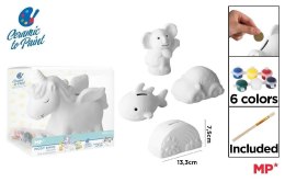 Skarbonka ceramiczna do malowania MIX