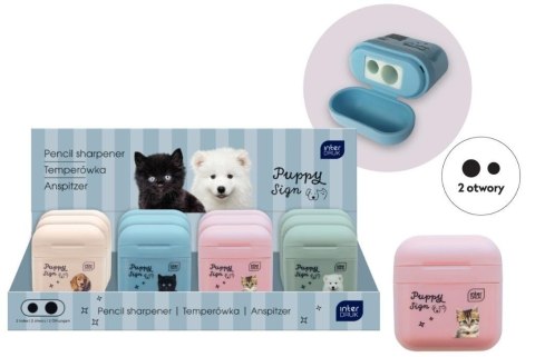 Temperówka podwójna z pojemn Puppy Sign (12szt)