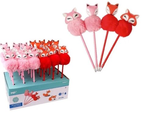 Długopis z pomponem 1.0mm Liski (24szt)