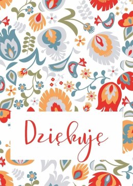 Karnet - Dziękuję - folklor