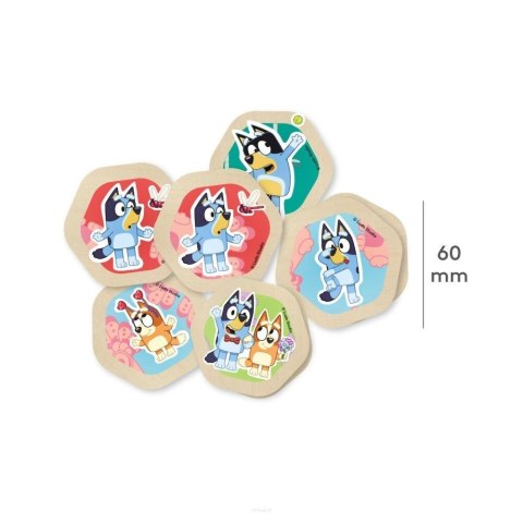 Memo drewniana gra Bluey