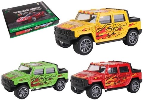 Samochód metalowy 1:32 napęd terenowy No.1 mix