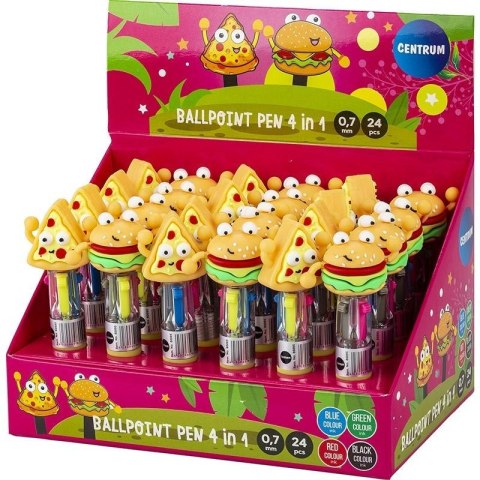 Długopis 4w1 burger&pizza (24szt)