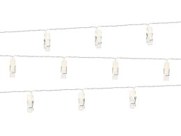 Lampki LED klamerki bezbarwne 1.4m