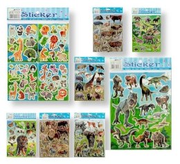 Naklejki laser zwierzęta 20x25mm MIX