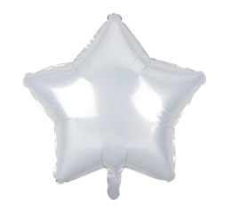 Balon foliowy Gwiazda biała 48cm