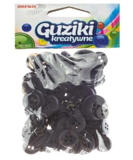 Guziki kreatywne czarne 40g