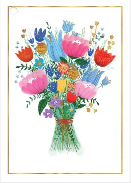 Karnet B8 mini zawieszka Bukiet