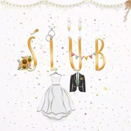 Karnet KW Ślub Państwo Młodzi