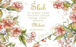 Karnet koperta A5 Ślub Koty