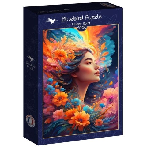 Puzzle 1000 Piękność z kwiatami we włosach
