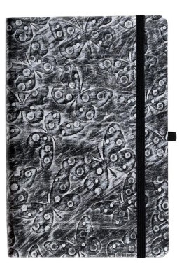 Kalendarz 2026 A5 dzienny Jazz motyl-srebrny