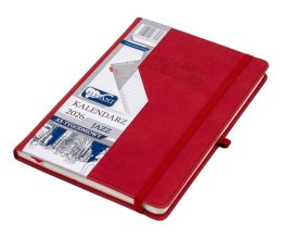 Kalendarz 2026 A5 tygodniowy Jazz czerwony