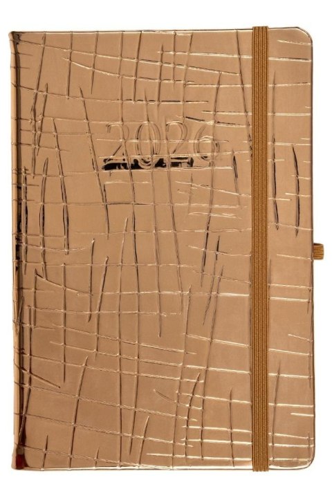 Kalendarz 2026 A5 tygodniowy Jazz złoty