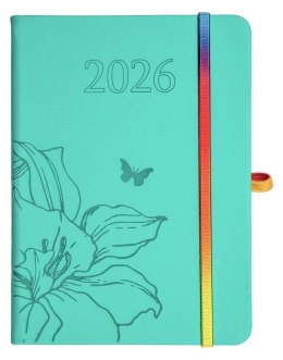 Kalendarz 2026 B6 tyg. Hip Hop miętowy