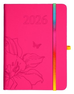 Kalendarz 2026 B6 tyg. Hip Hop różowy