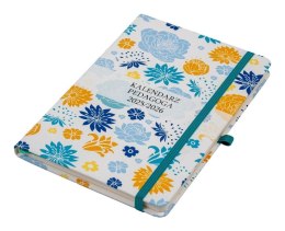 Kalendarz pedagoga 2025/26 A5 tyg Salsa kwiat