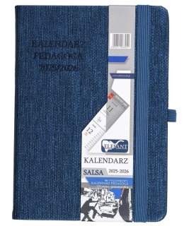 Kalendarz pedagoga 2025/26 B6 tyg. Salsa perłowy